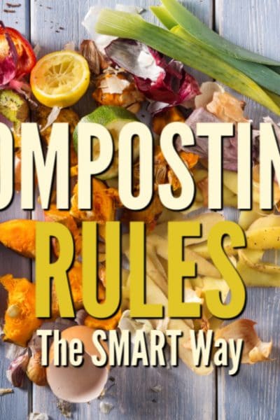 When you are beginning to use kitchen scrap in the compost bin you'll need to know these 5 simple SMART composting rules.