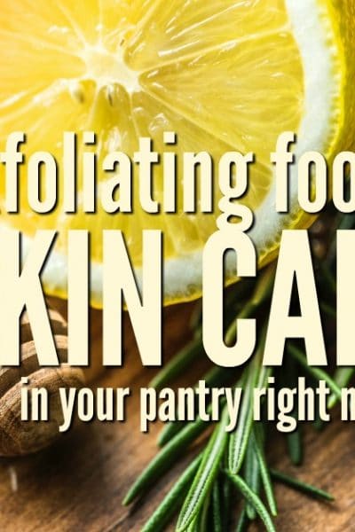 Your pantry has many exfoliating foods for skin care. Make your own scrubs with these ingredients - save money, and reduce your impact on the environment.