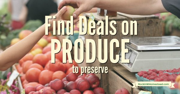 Did you have a less than stellar gardening season this year? Your plans may be thwarted, but you can still find great deals on produce to preserve.
