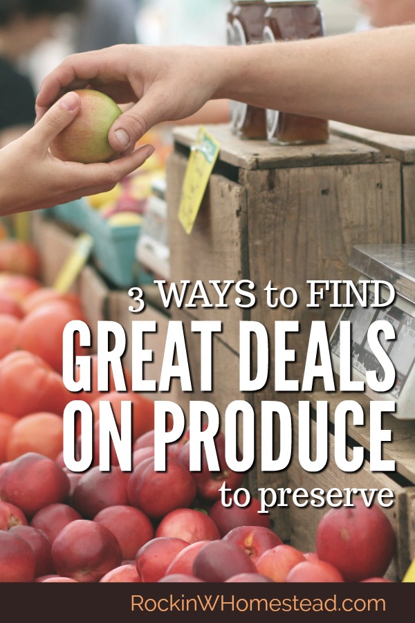 Did you have a less than stellar gardening season this year? Your plans may be thwarted, but you can still find great deals on produce to preserve.