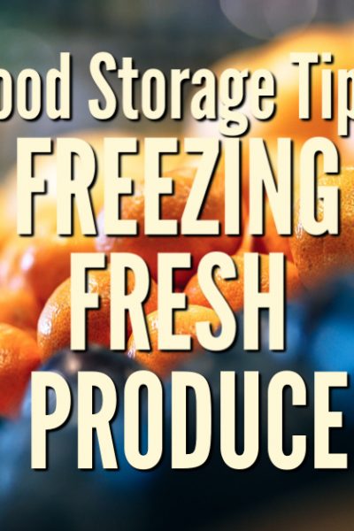 One of the quickest things to do when you have more fresh produce than you know what to do with is to freeze it. Simple tips for freezing fresh produce.