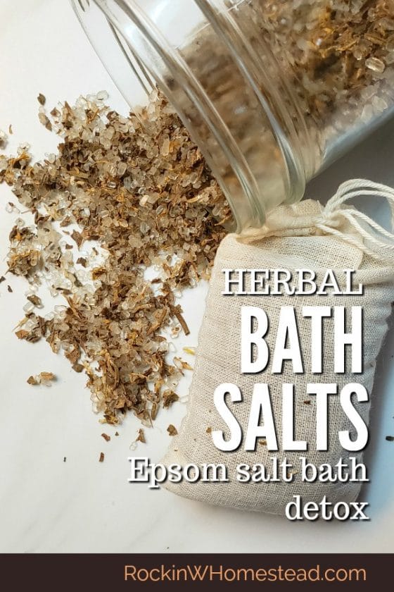Homemade Herbal Bath Salts Rockin W Homestead