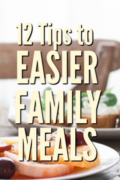 By putting a few plans in place, and implementing a new way of thinking, you'll discover that you can make family meals easier and enjoyable.