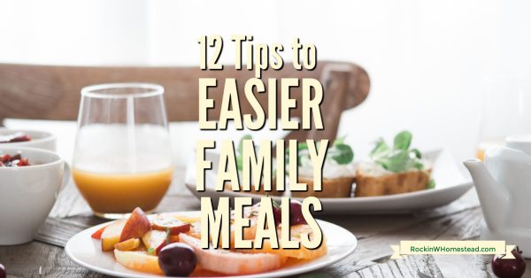 By putting a few plans in place, and implementing a new way of thinking, you'll discover that you can make family meals easier and enjoyable.