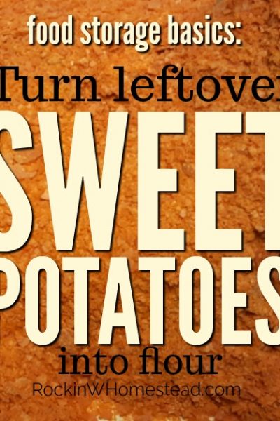 One of the easiest ways to preserve your extra sweet potatoes may be to mash them, dehydrate, and turn those sweet potatoes into flour. | Rockin W Homestead